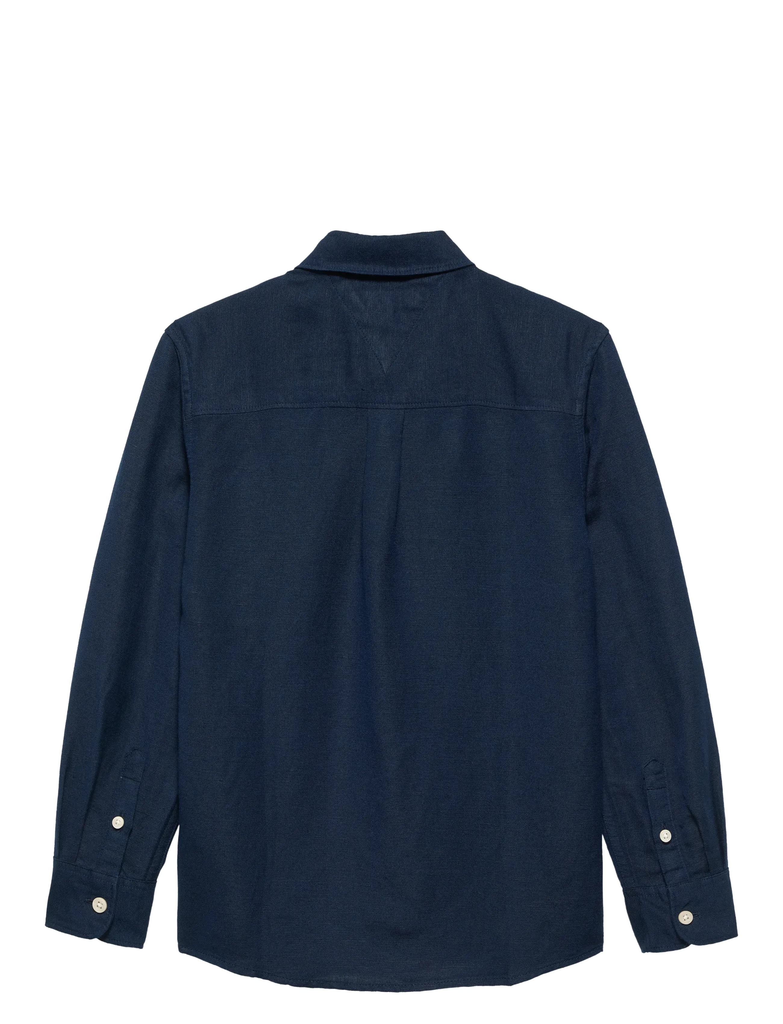 Tommy Hilfiger - LINEN BLEND RELAXED SHIRT LS - long-sleeved shirts - dark night navy - 1