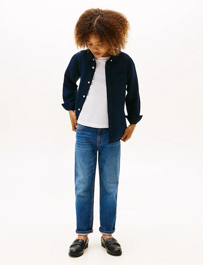 Tommy Hilfiger - LINEN BLEND RELAXED SHIRT LS - langærmede skjorter - dark night navy - 4