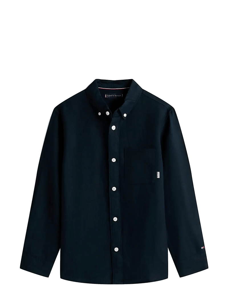 Tommy Hilfiger - LINEN BLEND RELAXED SHIRT LS - langærmede skjorter - dark night navy - 3