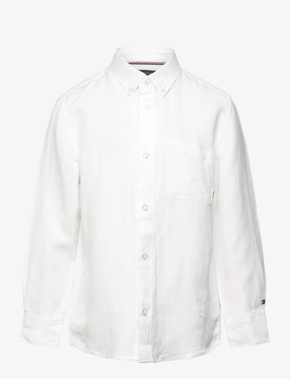 Tommy Hilfiger - LINEN BLEND RELAXED SHIRT LS - langärmlige hemden - white - 1