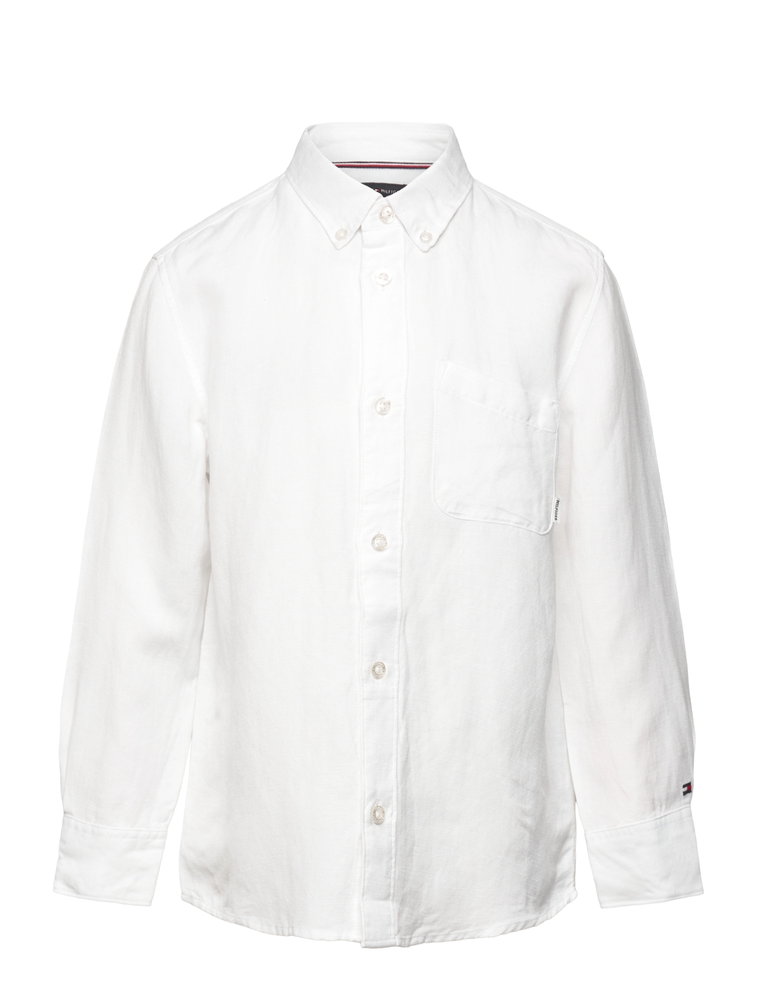 Tommy Hilfiger LINEN BLEND RELAXED SHIRT LS - Basics - WHITE / white