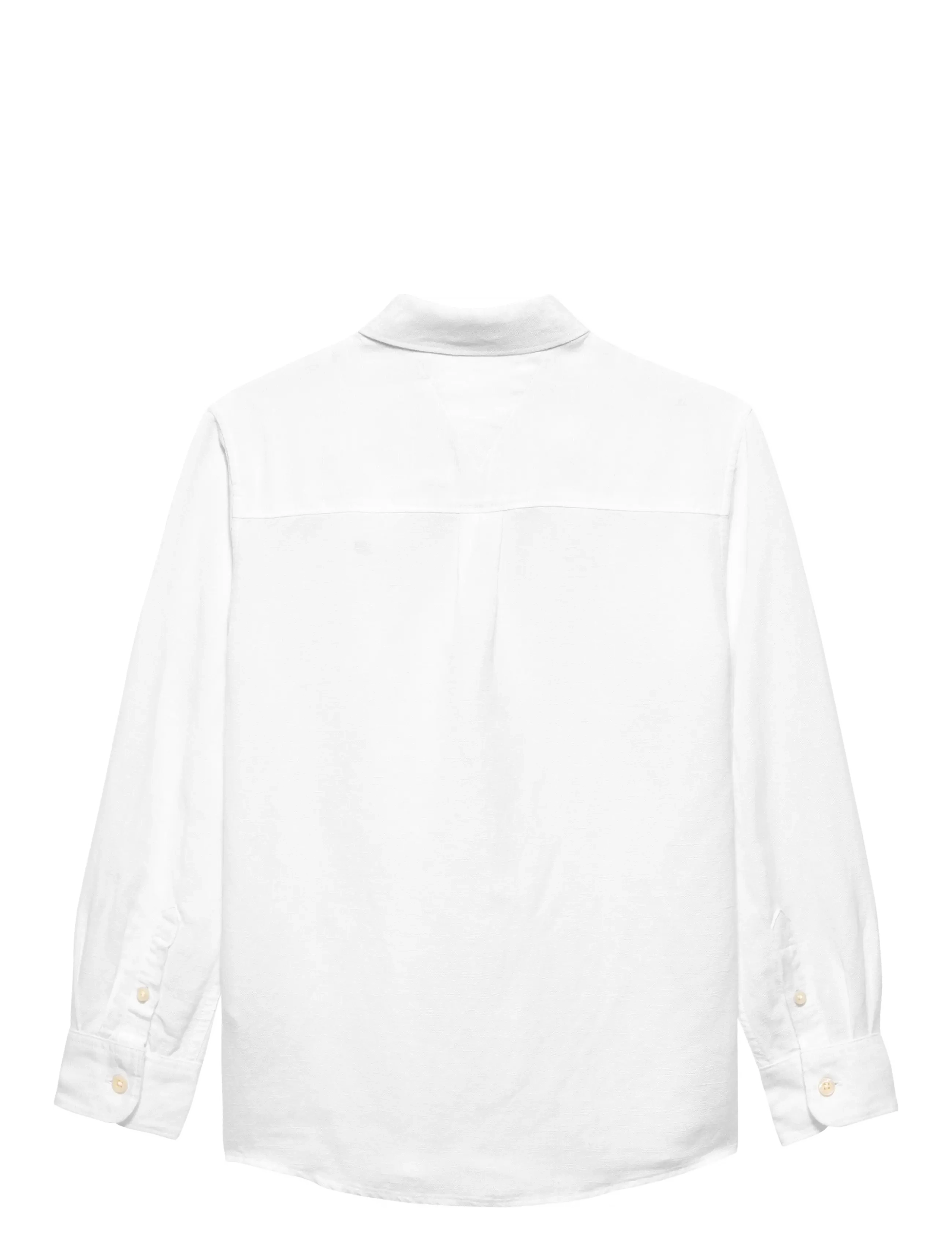 Tommy Hilfiger - LINEN BLEND RELAXED SHIRT LS - pikkade varrukatega särgid - white - 1
