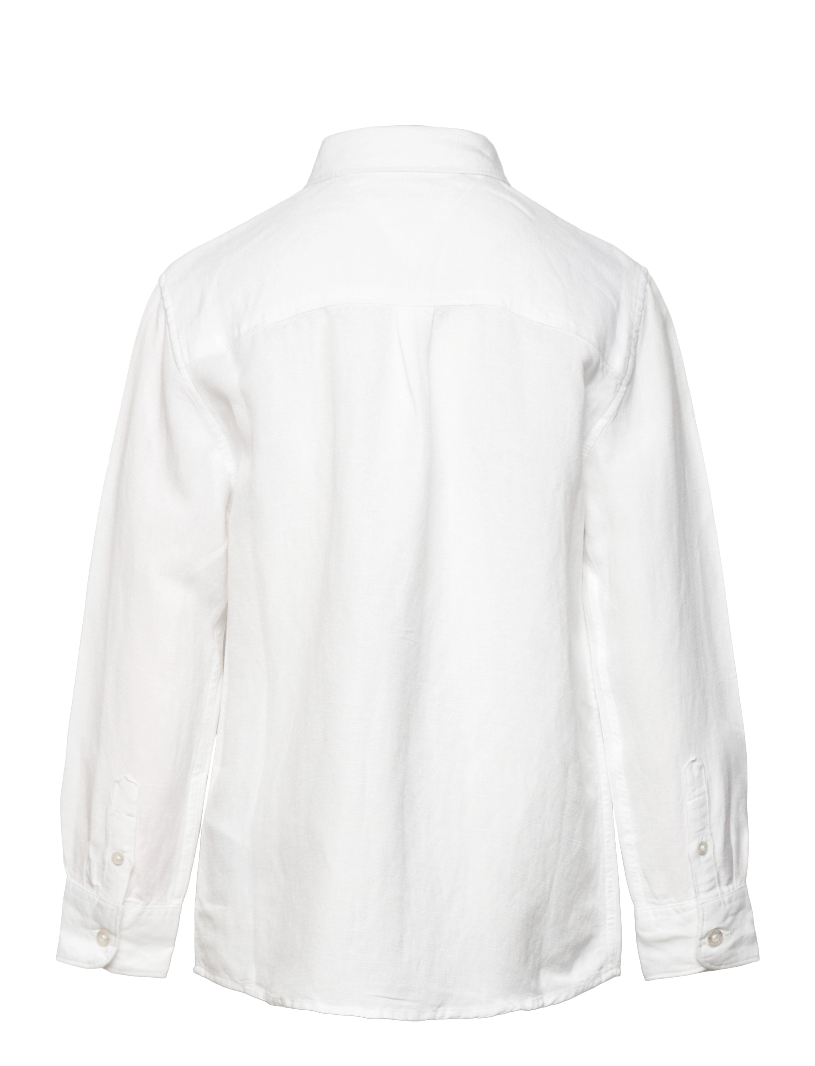 Tommy Hilfiger - LINEN BLEND RELAXED SHIRT LS - langærmede skjorter - white - 2