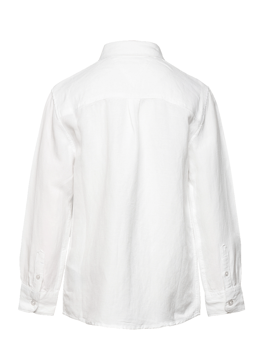 Tommy Hilfiger - LINEN BLEND RELAXED SHIRT LS - langærmede skjorter - white - 2