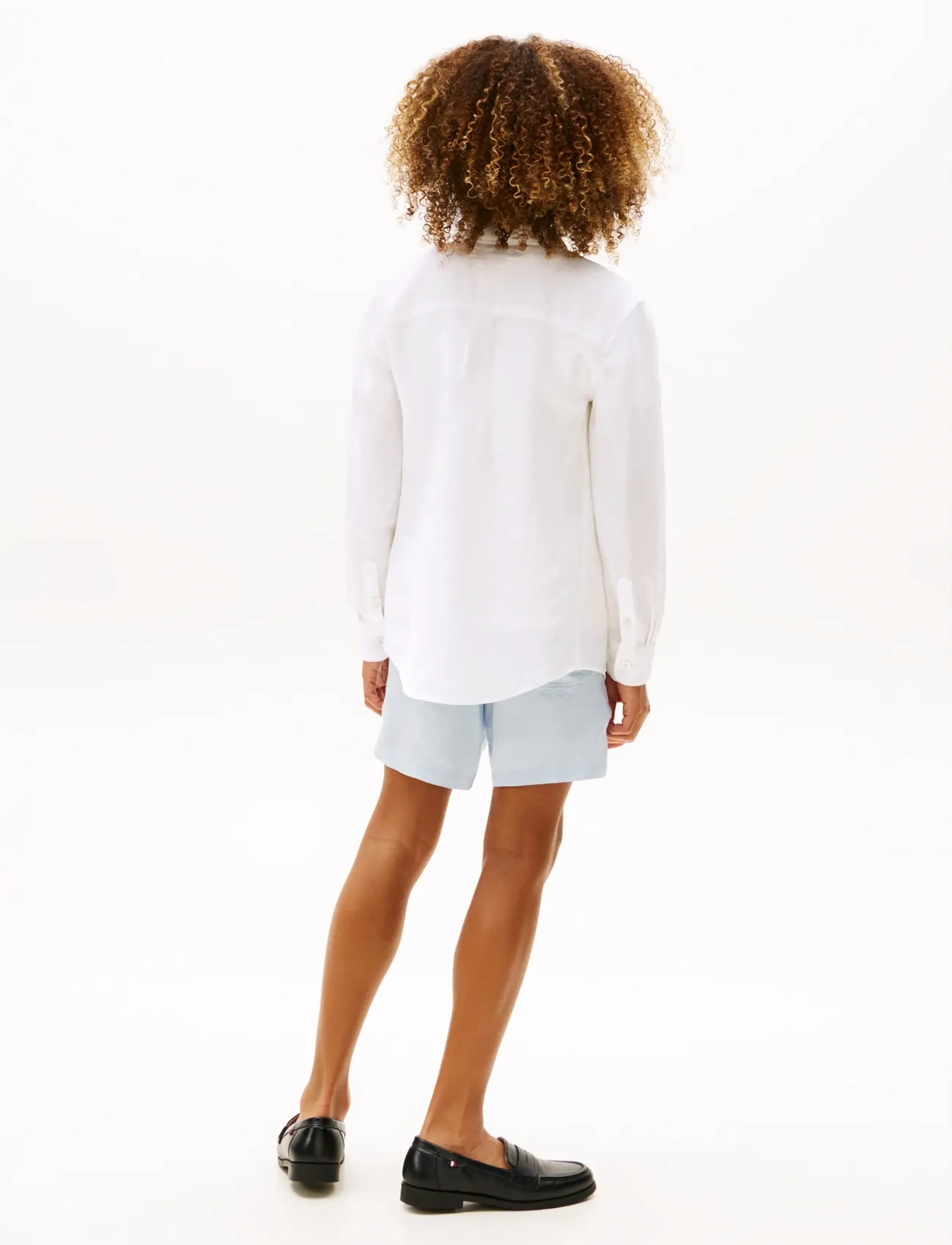 Tommy Hilfiger - LINEN BLEND RELAXED SHIRT LS - langærmede skjorter - white - 3