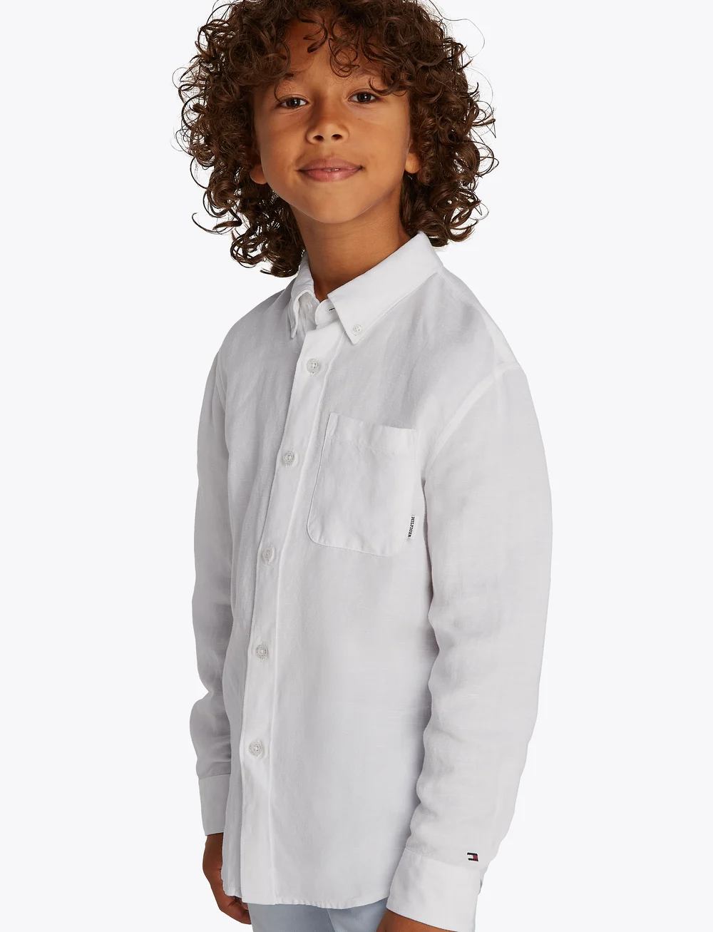 Tommy Hilfiger - LINEN BLEND RELAXED SHIRT LS - langärmlige hemden - white - 3