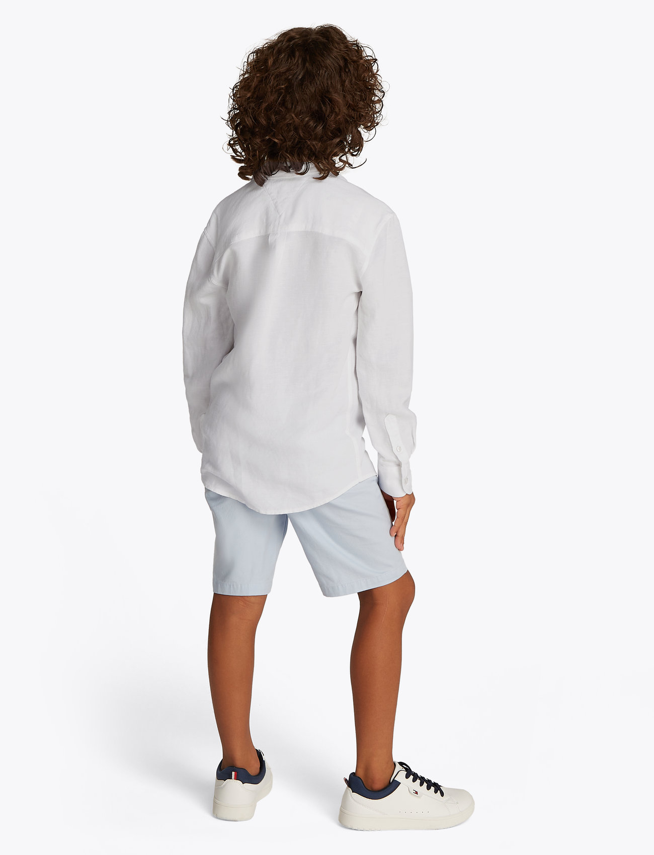 Tommy Hilfiger - LINEN BLEND RELAXED SHIRT LS - långärmade skjortor - white - 5