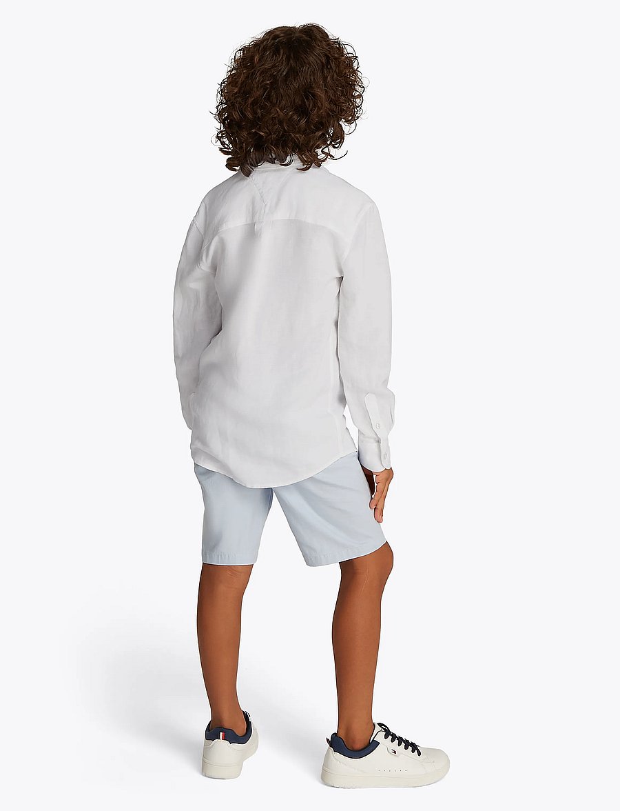 Tommy Hilfiger - LINEN BLEND RELAXED SHIRT LS - pikkade varrukatega särgid - white - 3