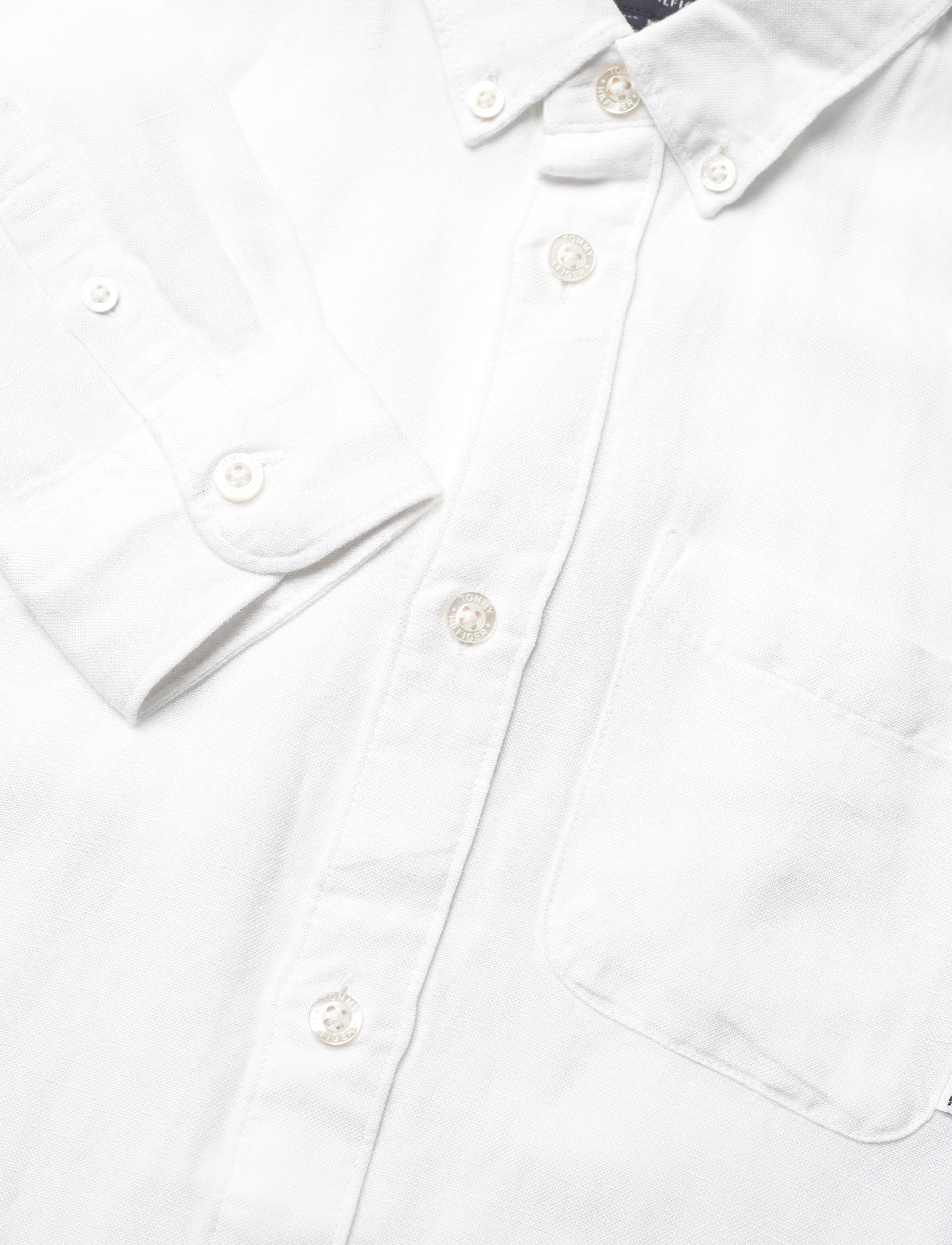 Tommy Hilfiger - LINEN BLEND RELAXED SHIRT LS - pikkade varrukatega särgid - white - 2
