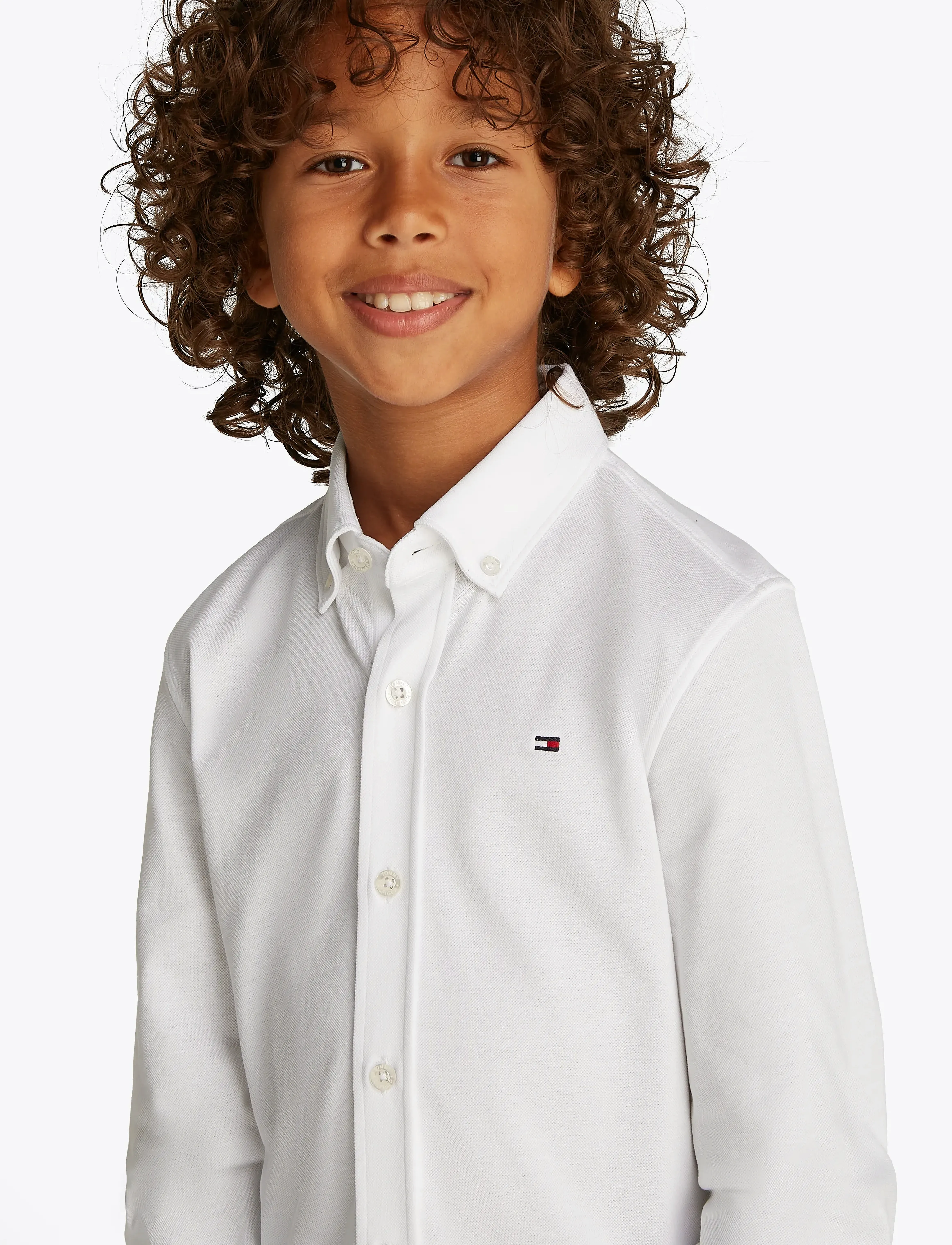 Tommy Hilfiger - PIQUE REGULAR SHIRT LS - white - 3