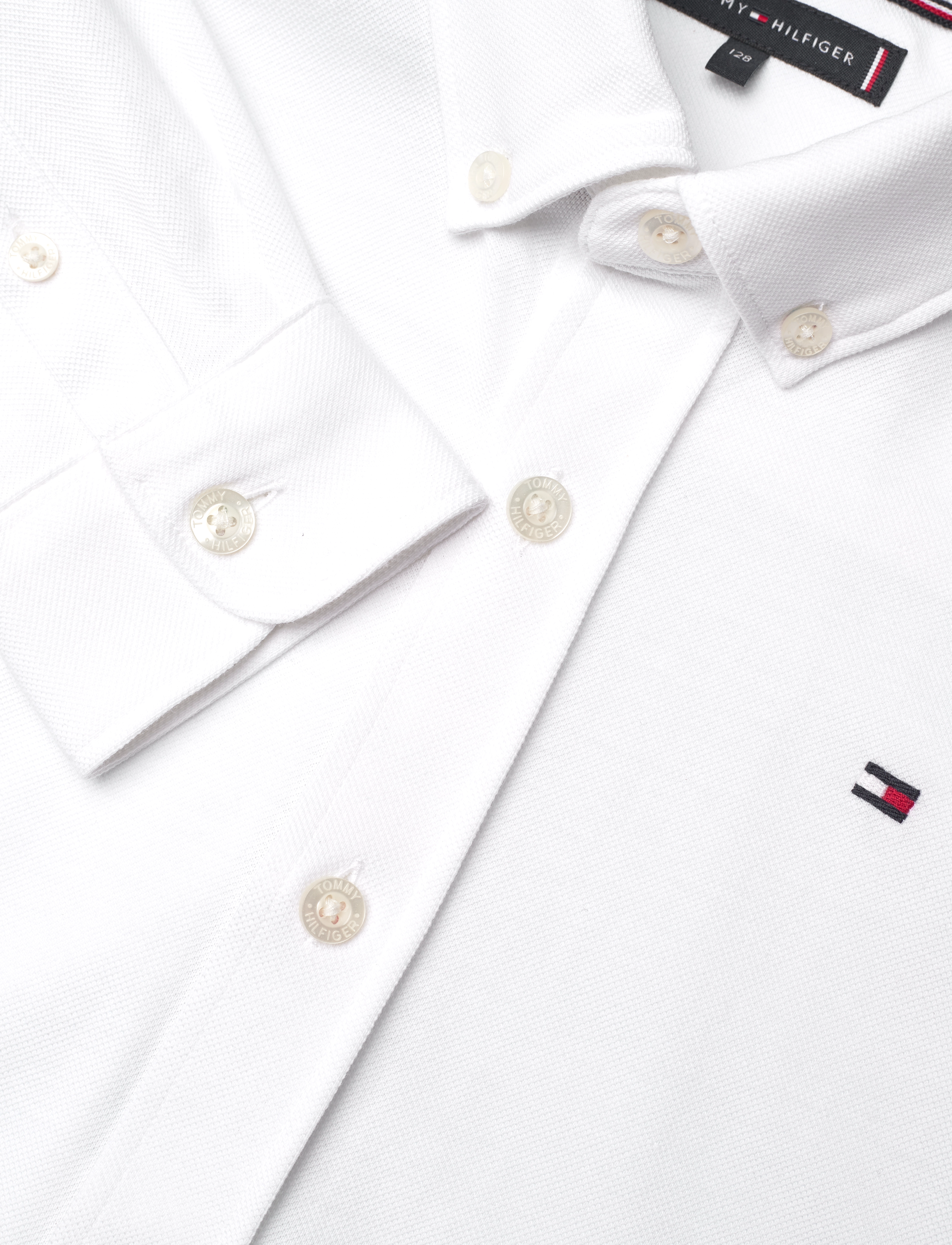Tommy Hilfiger - PIQUE REGULAR SHIRT LS - white - 5