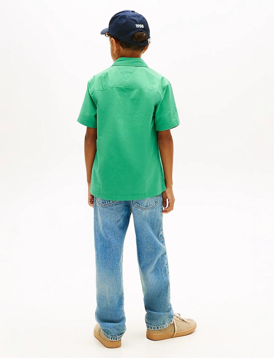Tommy Hilfiger - STRETCH OXFORD SHIRT SS - kurzärmlige hemden - bahama green - 2