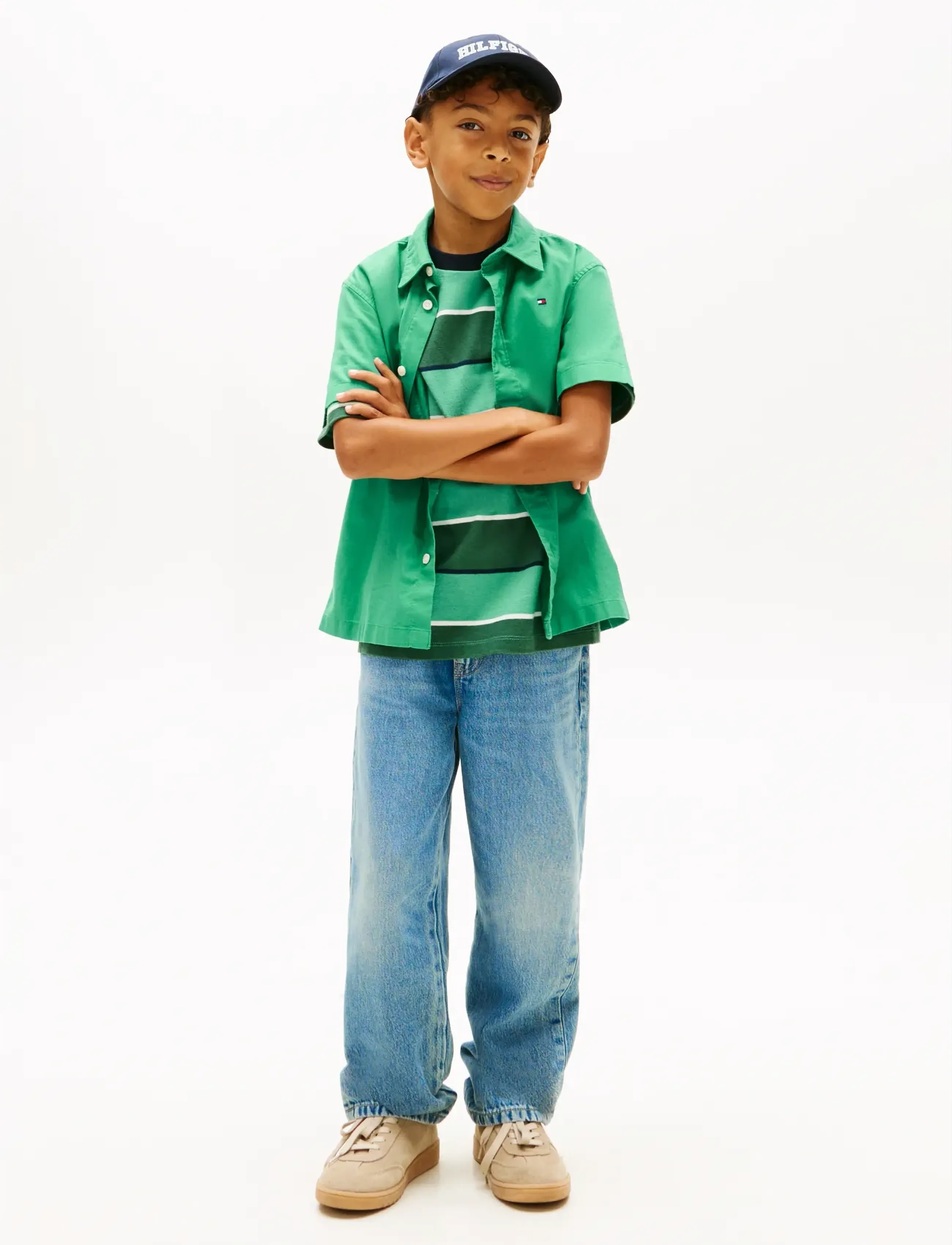 Tommy Hilfiger - STRETCH OXFORD SHIRT SS - short-sleeved shirts - bahama green - 3