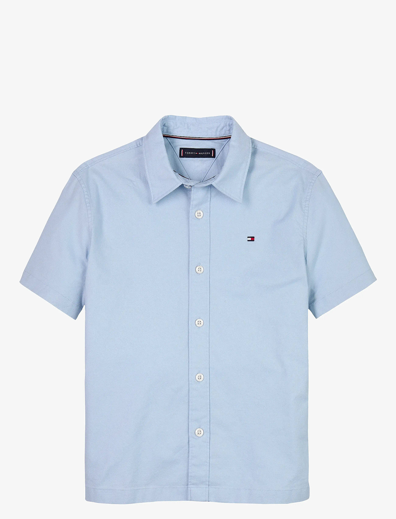 Tommy Hilfiger - STRETCH OXFORD SHIRT SS - kortärmade skjortor - breezy blue - 1