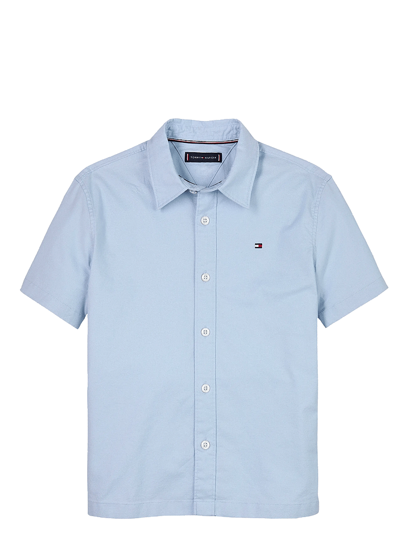 Tommy Hilfiger - STRETCH OXFORD SHIRT SS - kortärmade skjortor - breezy blue - 1