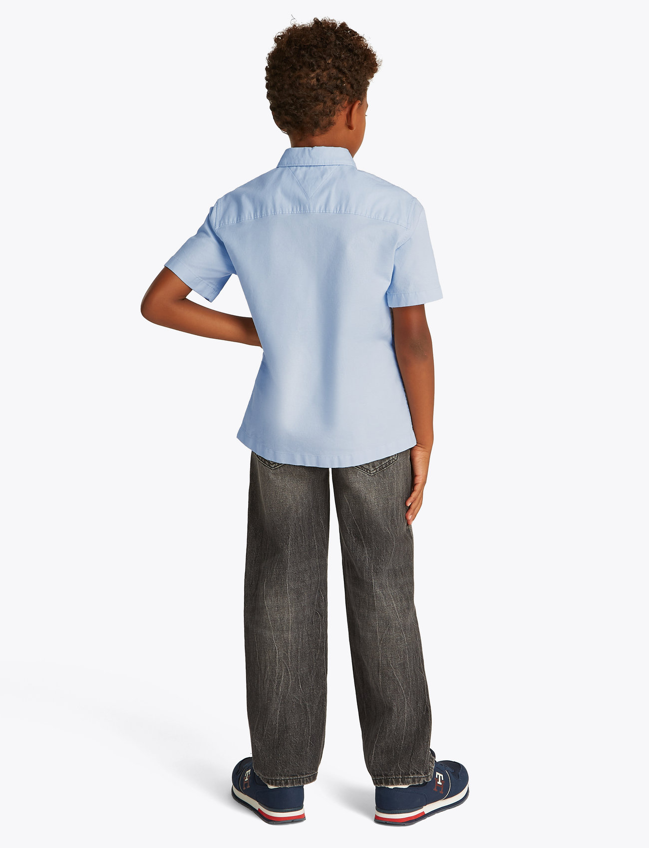 Tommy Hilfiger - STRETCH OXFORD SHIRT SS - kortärmade skjortor - breezy blue - 3