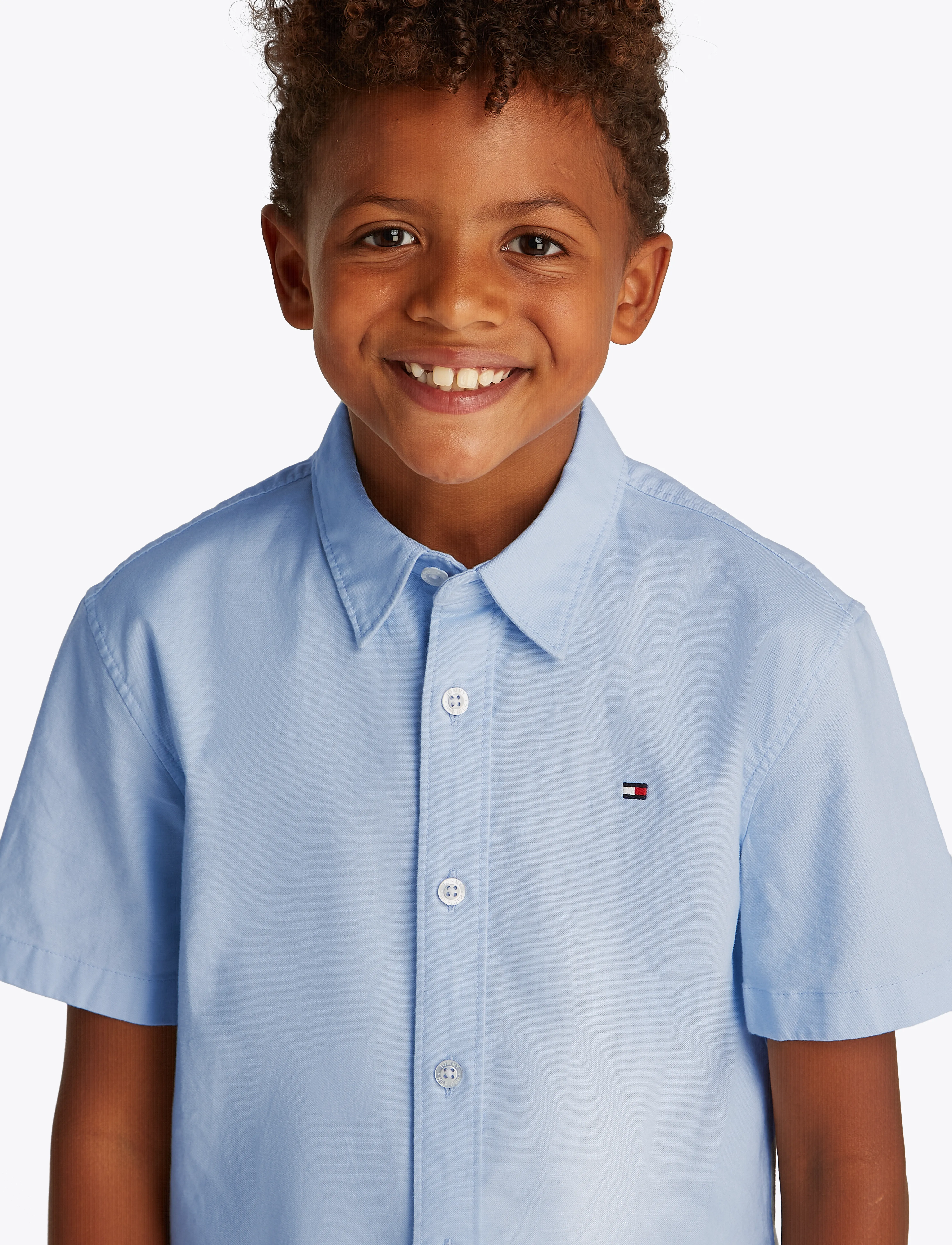 Tommy Hilfiger - STRETCH OXFORD SHIRT SS - chemises à manches courtes - breezy blue - 3