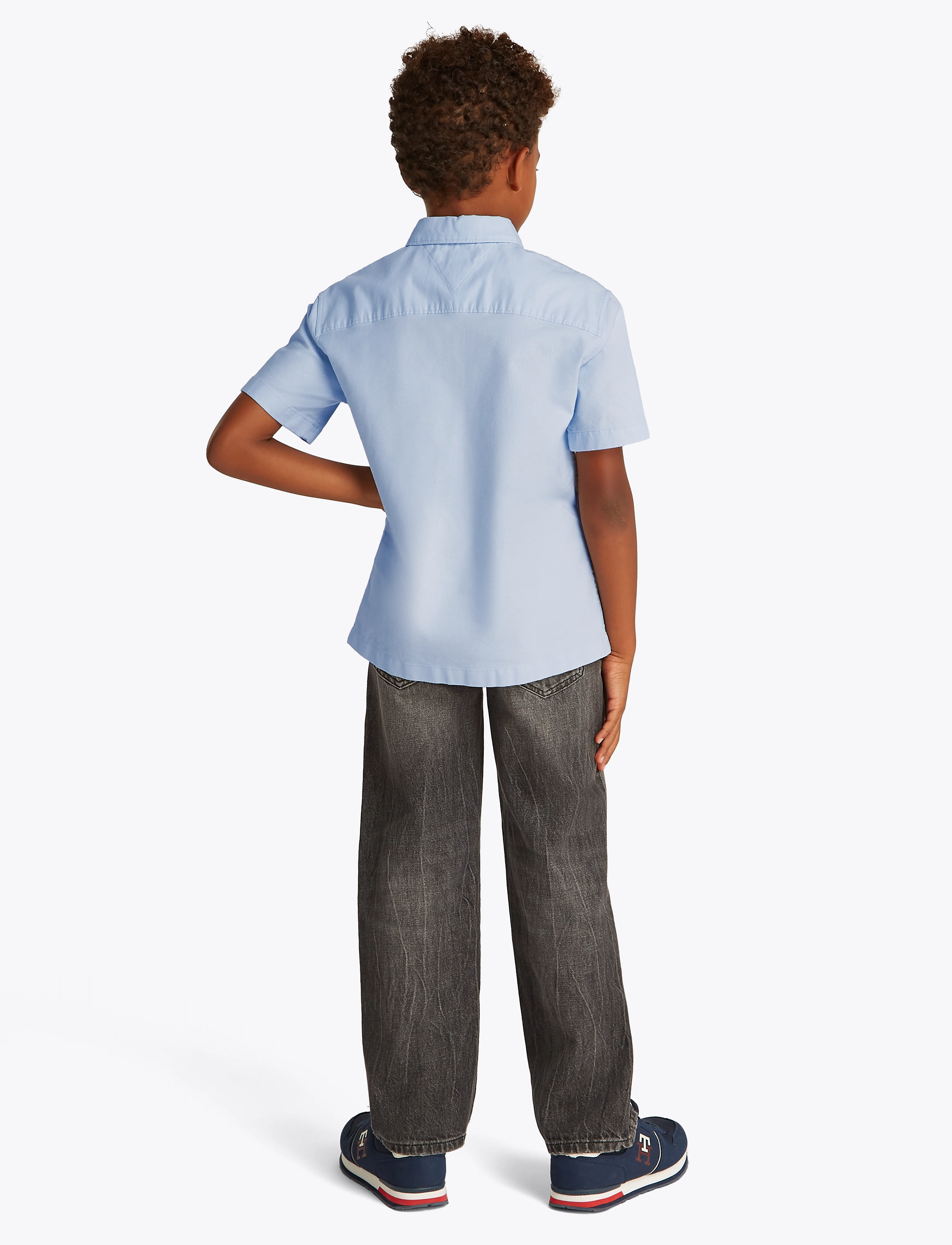 Tommy Hilfiger - STRETCH OXFORD SHIRT SS - chemises à manches courtes - breezy blue - 4