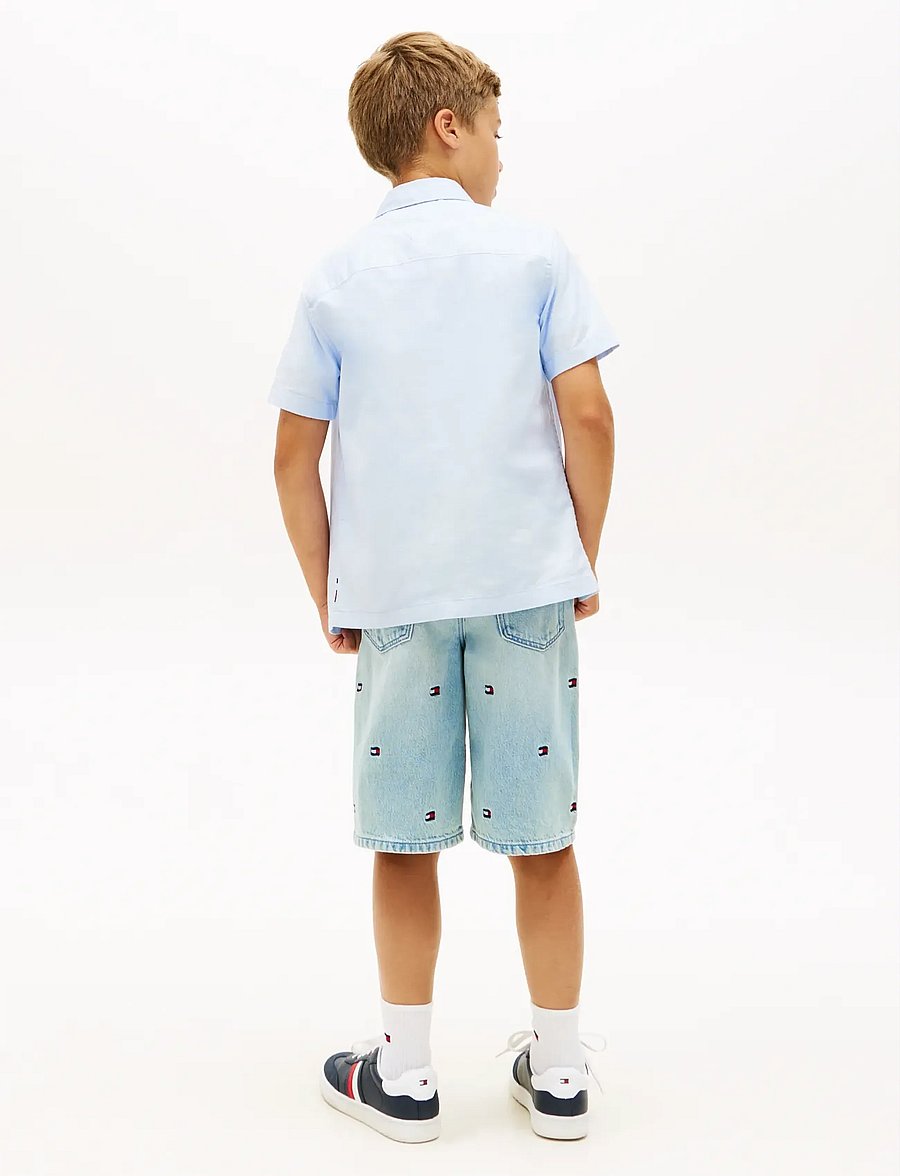 Tommy Hilfiger - STRETCH OXFORD SHIRT SS - koszule z krótkim rękawem - sweet blue - 2