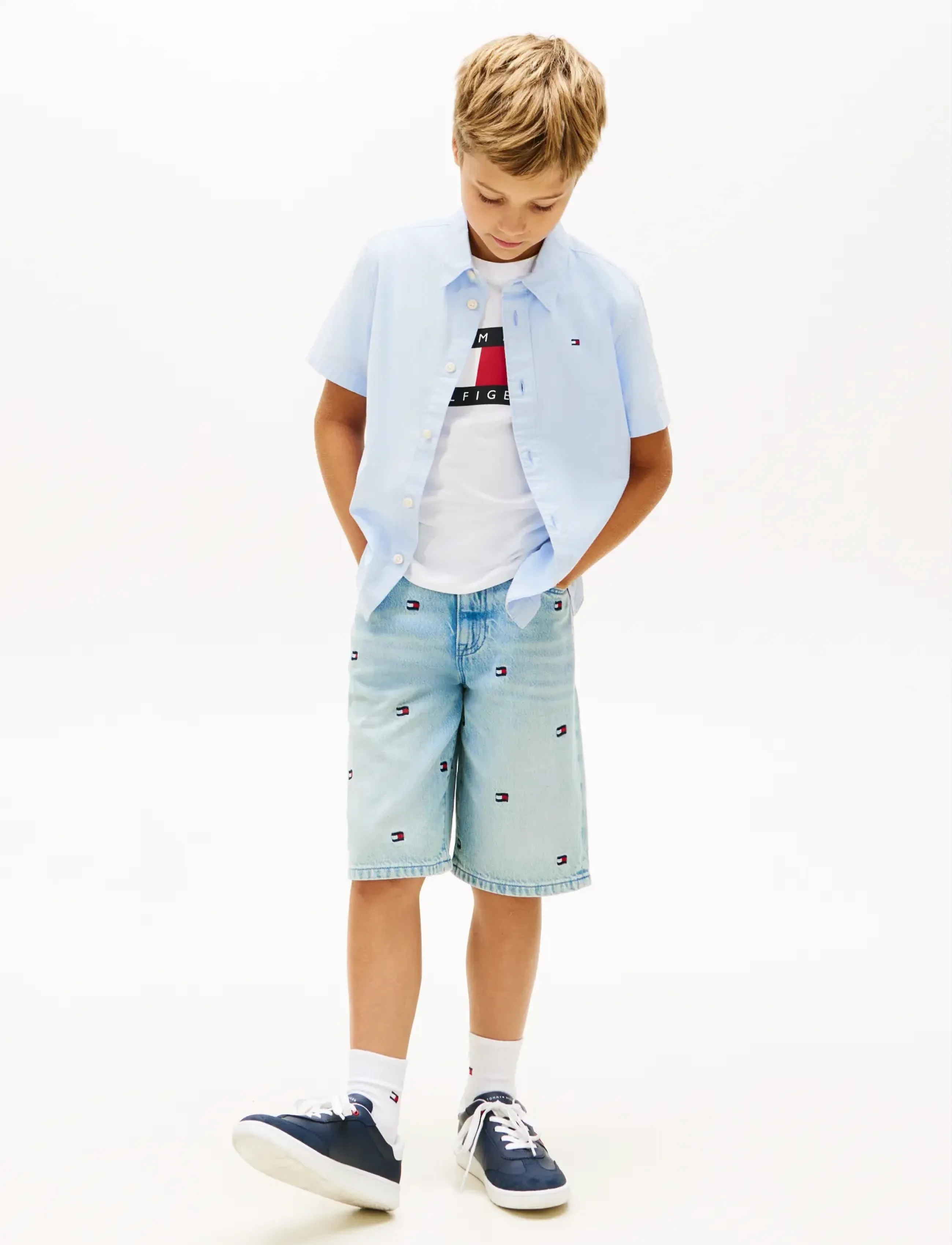 Tommy Hilfiger - STRETCH OXFORD SHIRT SS - lyhythihaiset kauluspaidat - sweet blue - 3