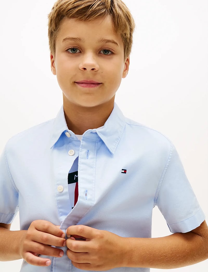 Tommy Hilfiger - STRETCH OXFORD SHIRT SS - koszule z krótkim rękawem - sweet blue - 4