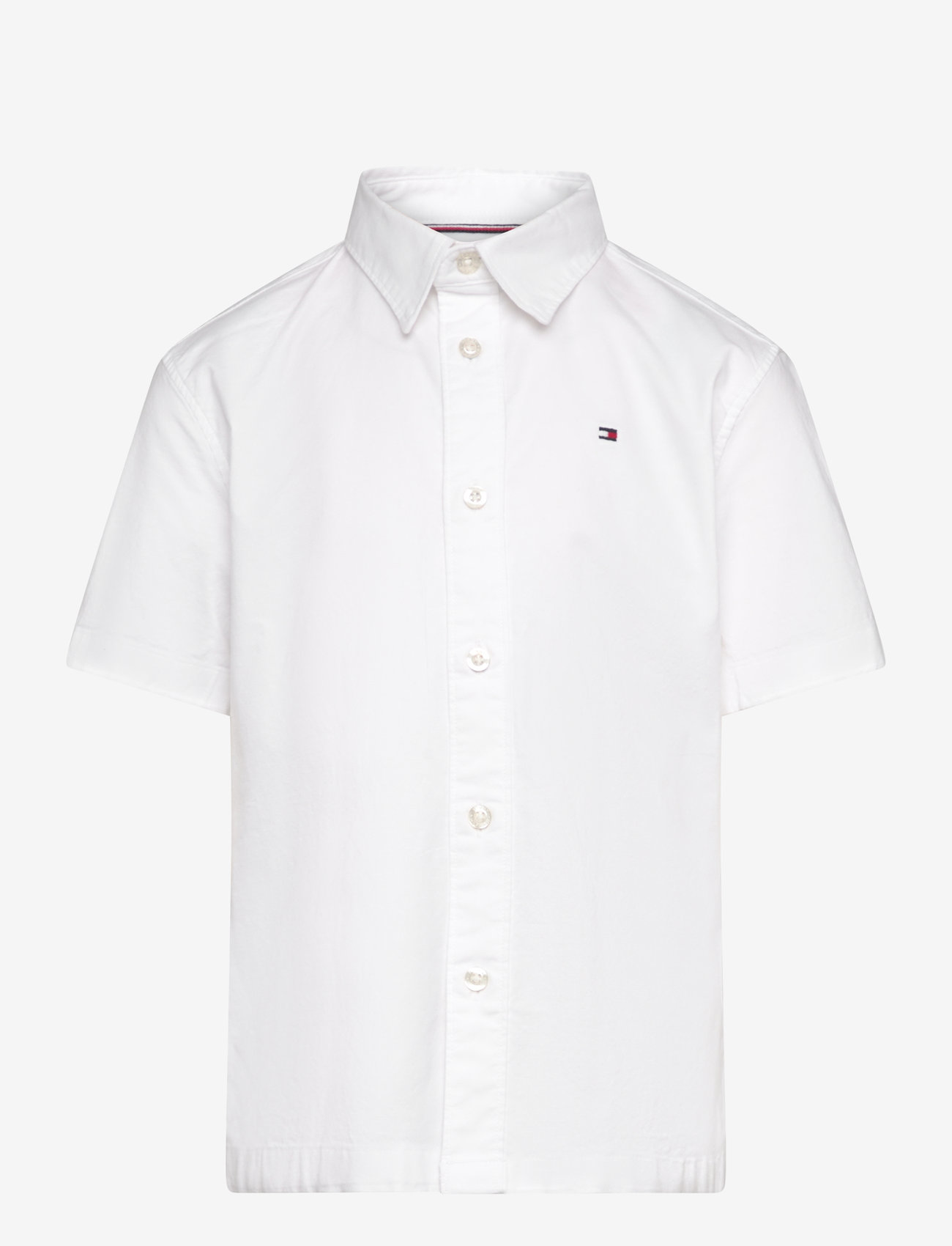 Tommy Hilfiger - STRETCH OXFORD SHIRT SS - kortärmade skjortor - white - 1