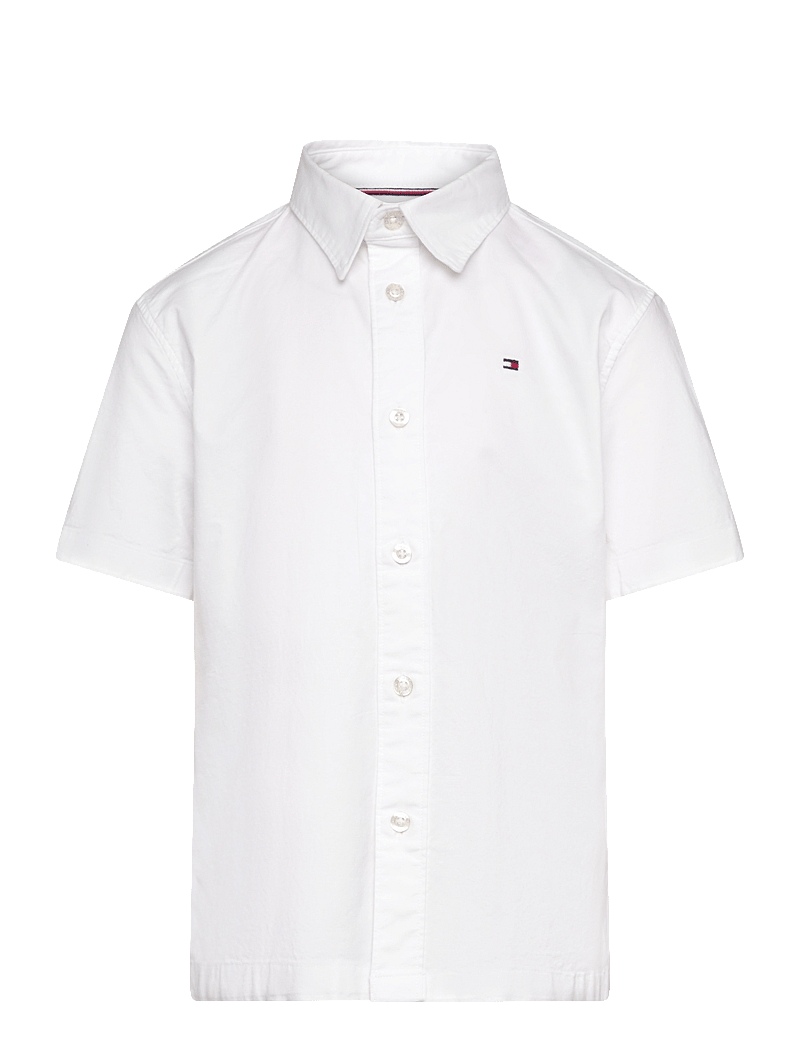 Tommy Hilfiger - STRETCH OXFORD SHIRT SS - kortärmade skjortor - white - 1