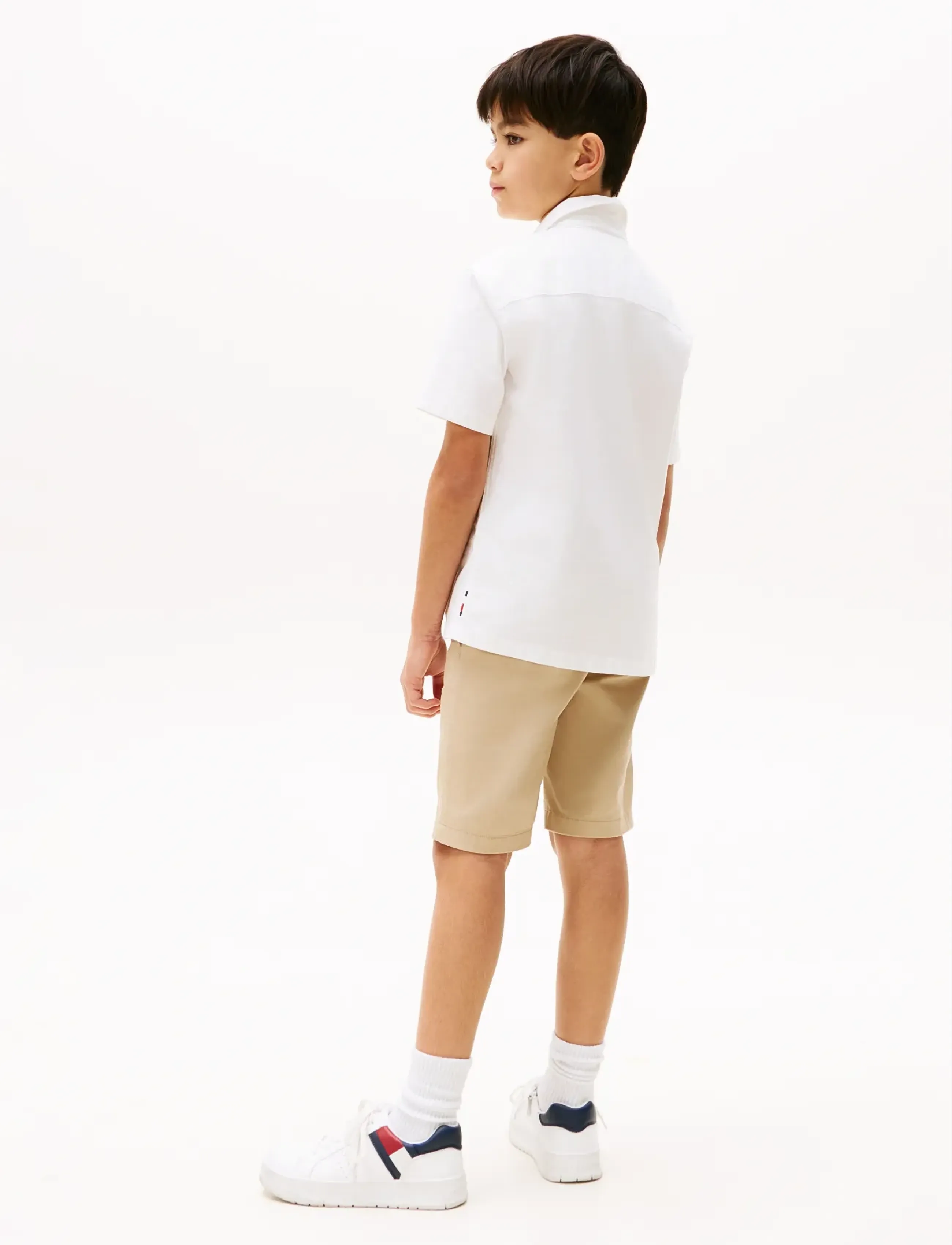 Tommy Hilfiger - STRETCH OXFORD SHIRT SS - kurzärmlige hemden - white - 3