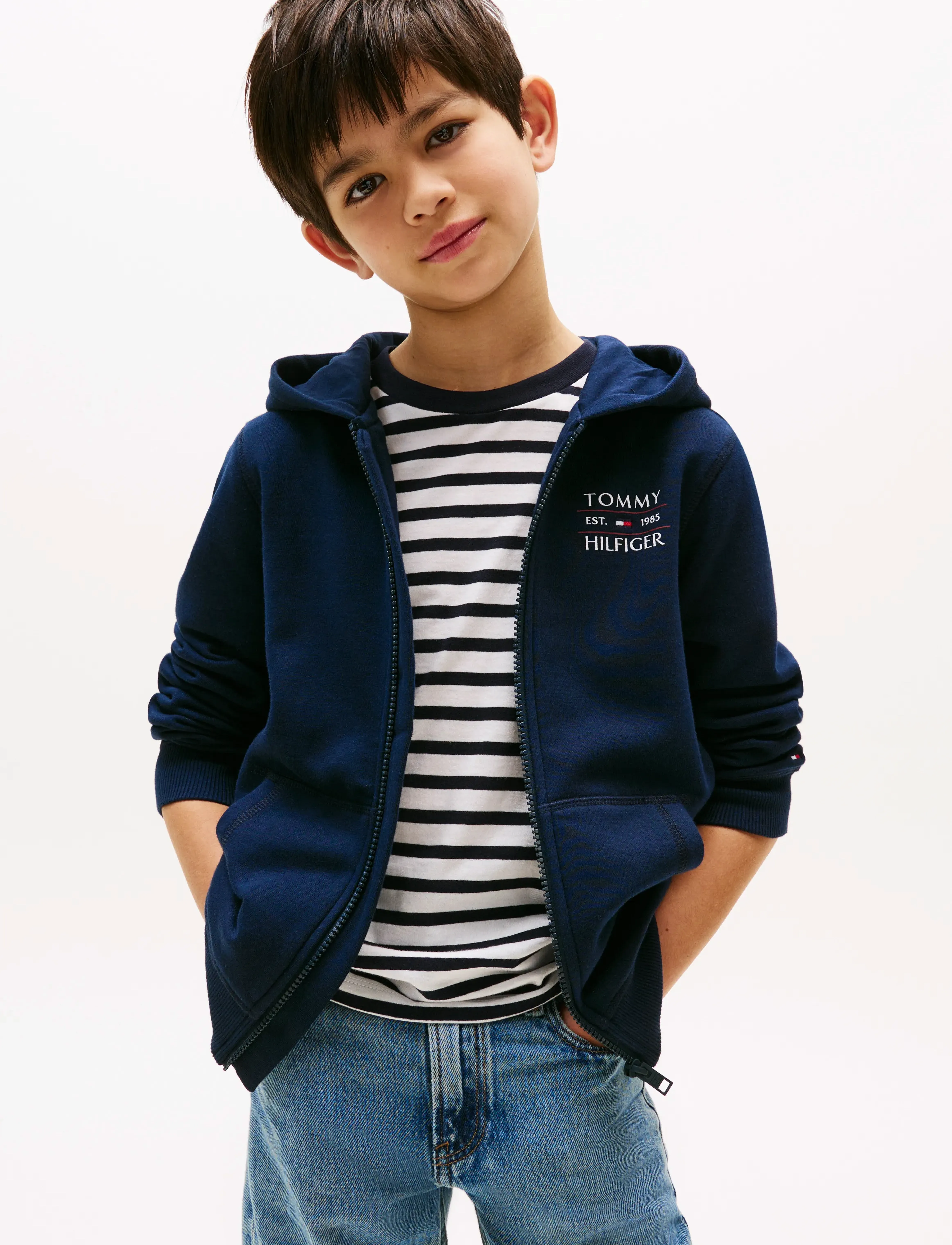 Tommy Hilfiger - TOMMY FLAG HILFIGER ZIP HOODIE - dark night navy - 5