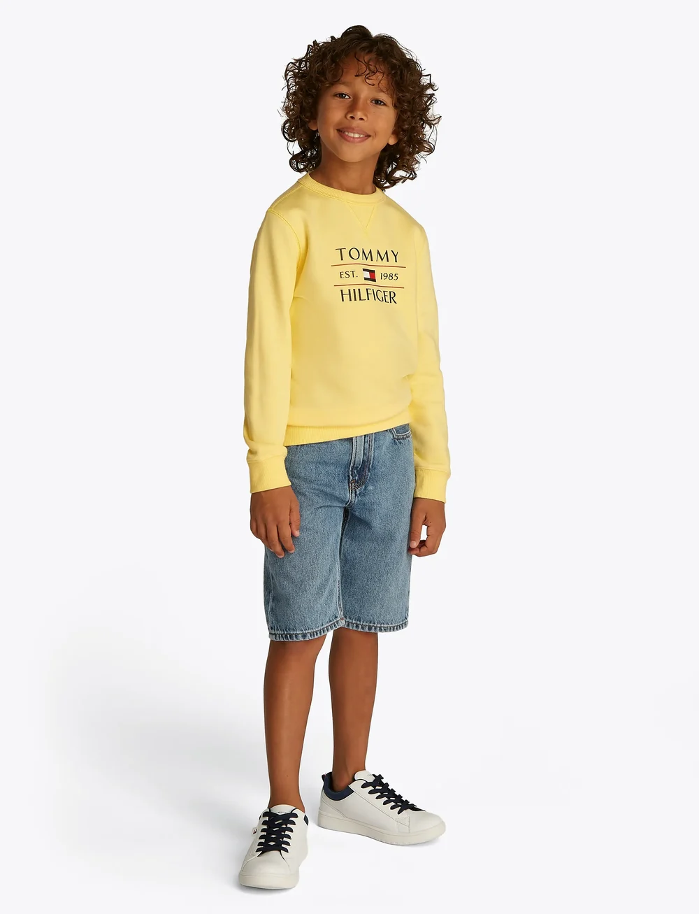 Tommy Hilfiger - TOMMY FLAG HILFIGER SWEATSHIRT - peysur - citronella - 0