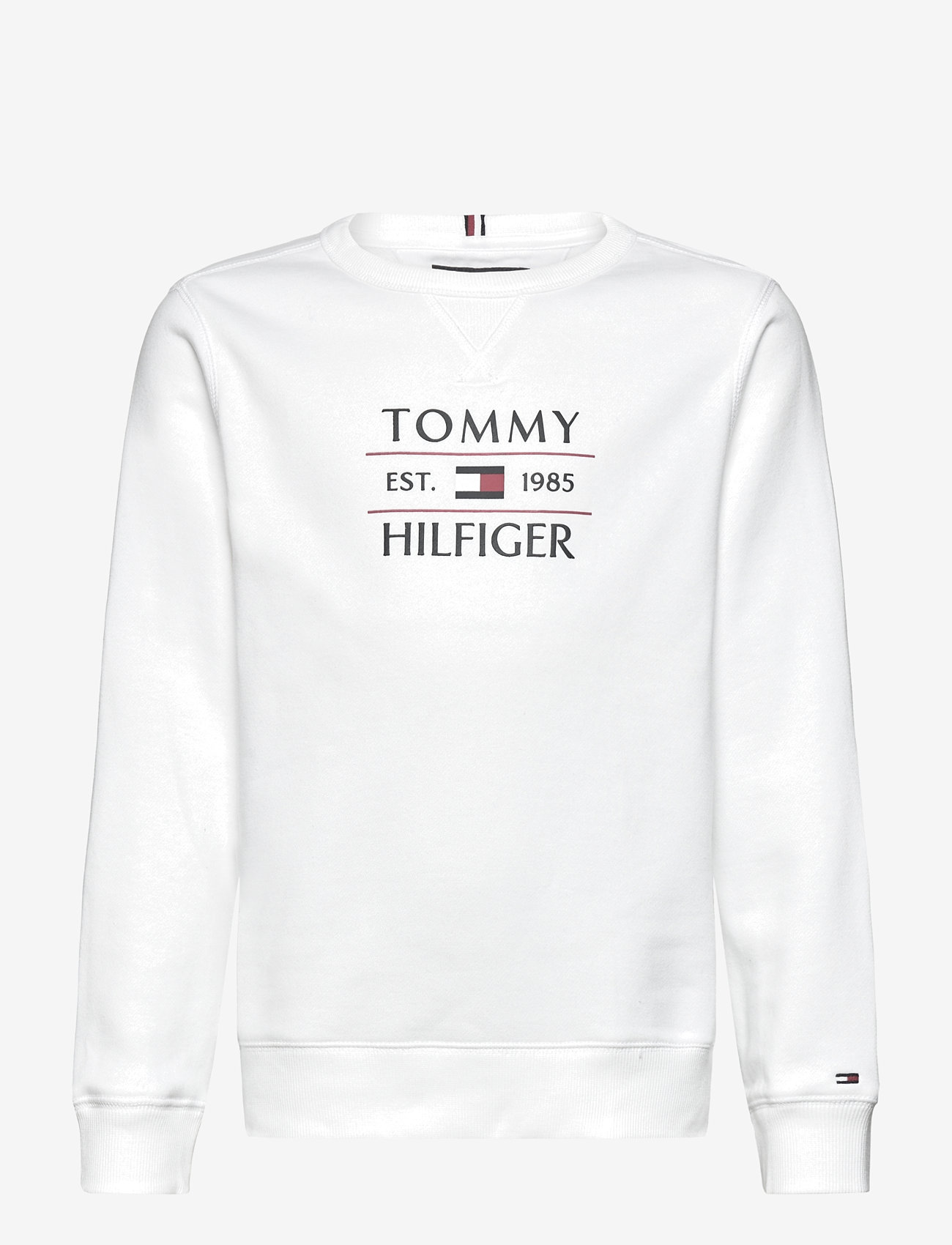 Tommy Hilfiger - TOMMY FLAG HILFIGER SWEATSHIRT - sweatshirts - white - 1