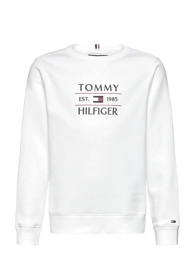 Tommy Hilfiger - TOMMY FLAG HILFIGER SWEATSHIRT - sweatshirts - white - 1