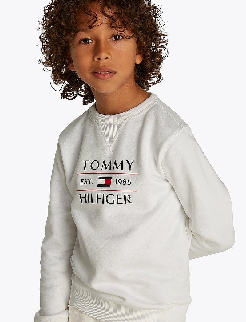 Tommy Hilfiger - TOMMY FLAG HILFIGER SWEATSHIRT - sweatshirts - white - 4