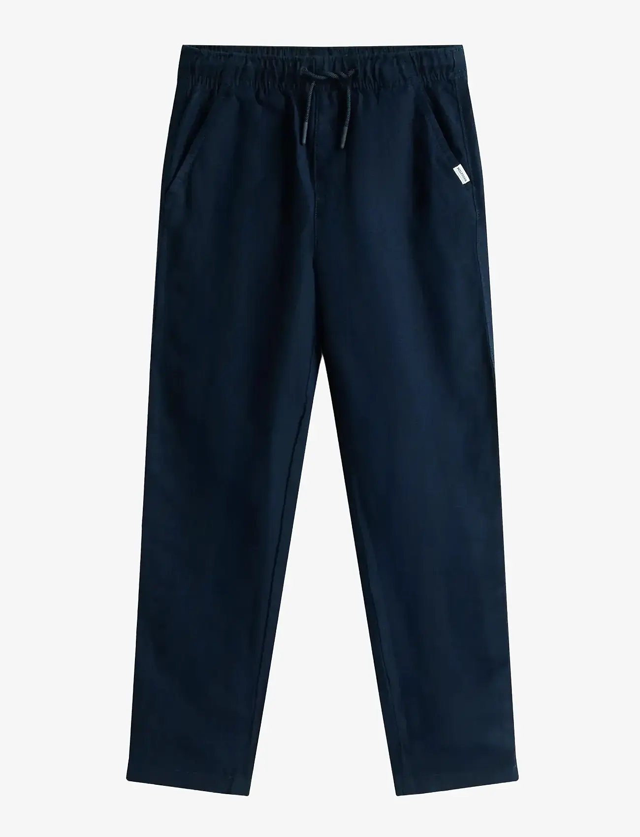 Tommy Hilfiger - LINEN VISCOSE PANT - linane riietus - dark night navy - 1
