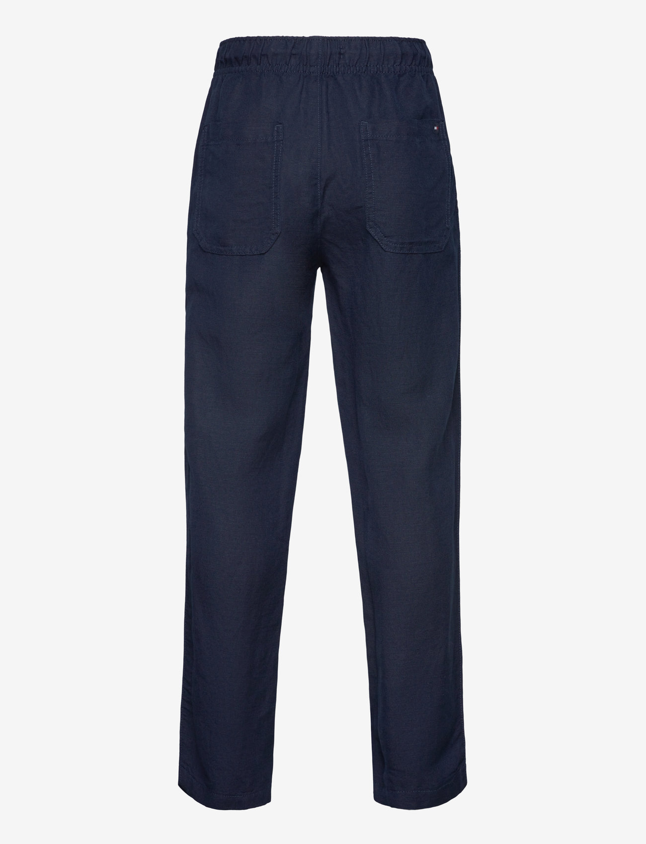 Tommy Hilfiger - LINEN VISCOSE PANT - linane riietus - dark night navy - 2