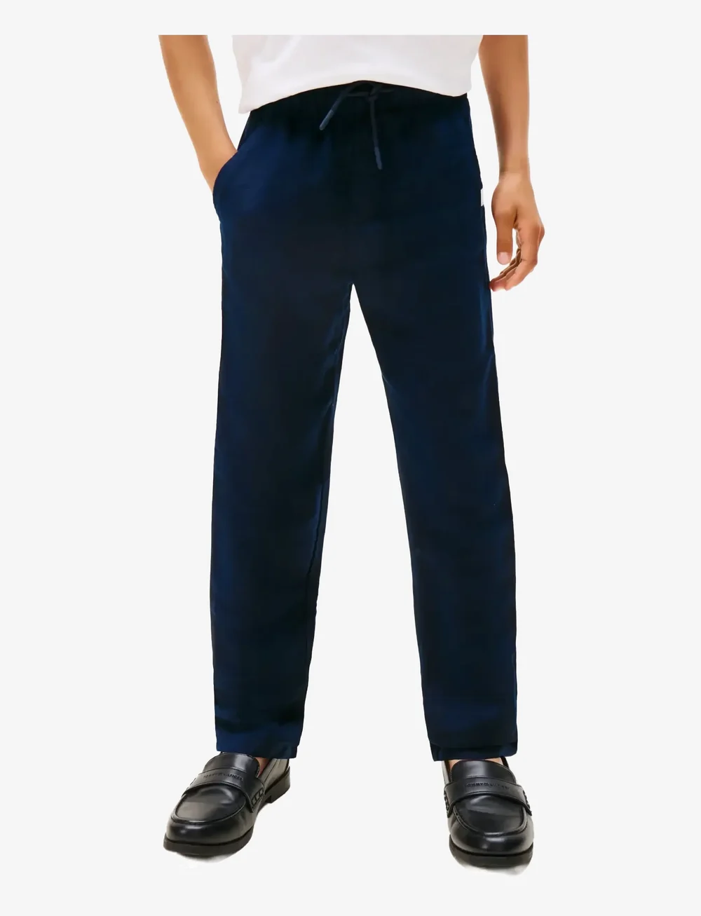 Tommy Hilfiger - RELAXED LINEN VISCOSE PANT - leinen-kleidung - dark night navy - 3