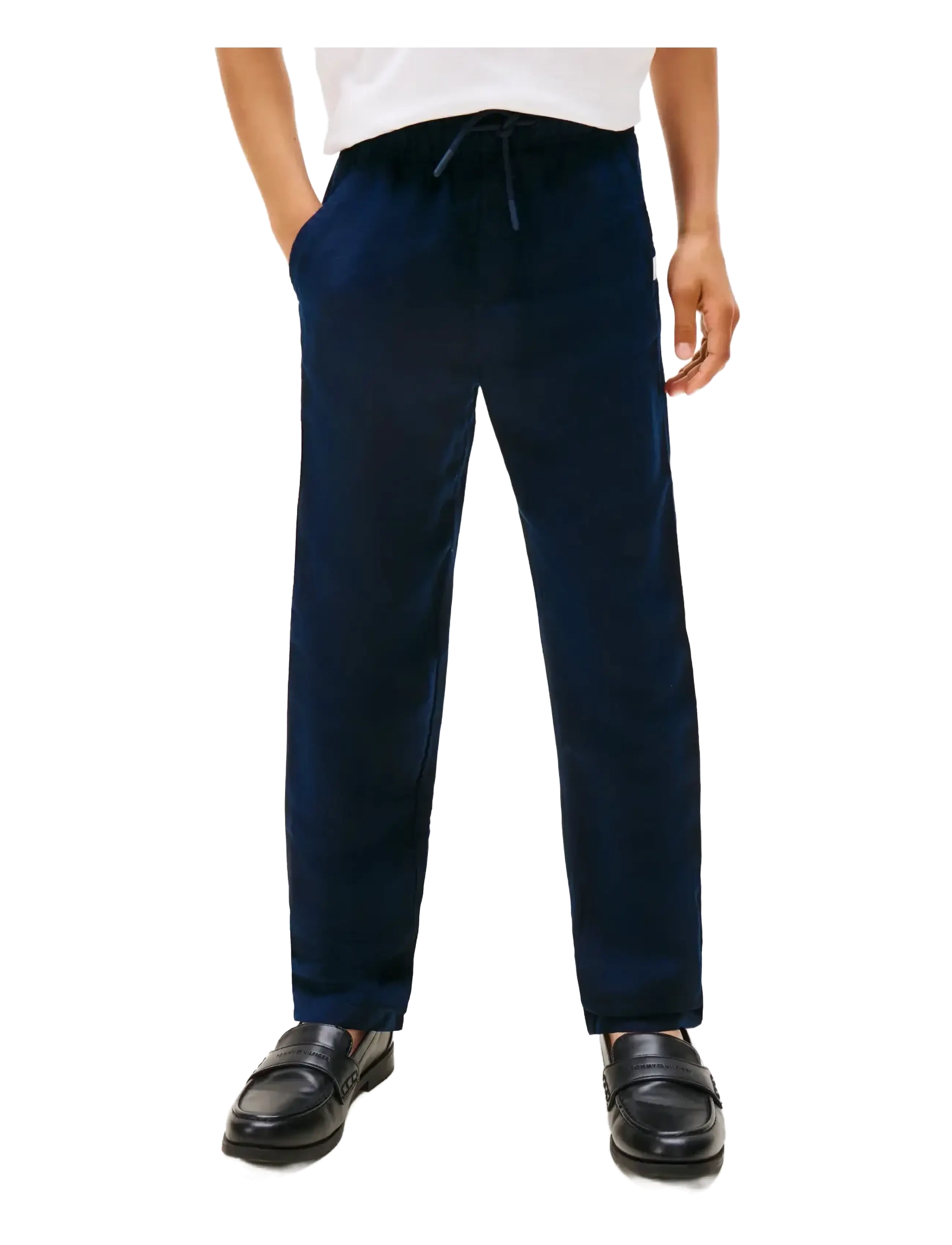 Tommy Hilfiger - LINEN VISCOSE PANT - leinen-kleidung - dark night navy - 3