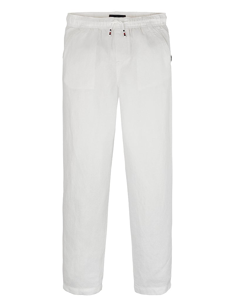 Tommy Hilfiger - RELAXED LINEN VISCOSE PANT - bukser - white - 1