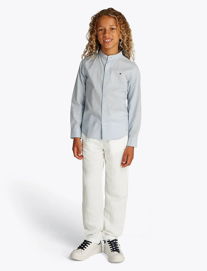 Tommy Hilfiger - RELAXED LINEN VISCOSE PANT - bukser - white - 0