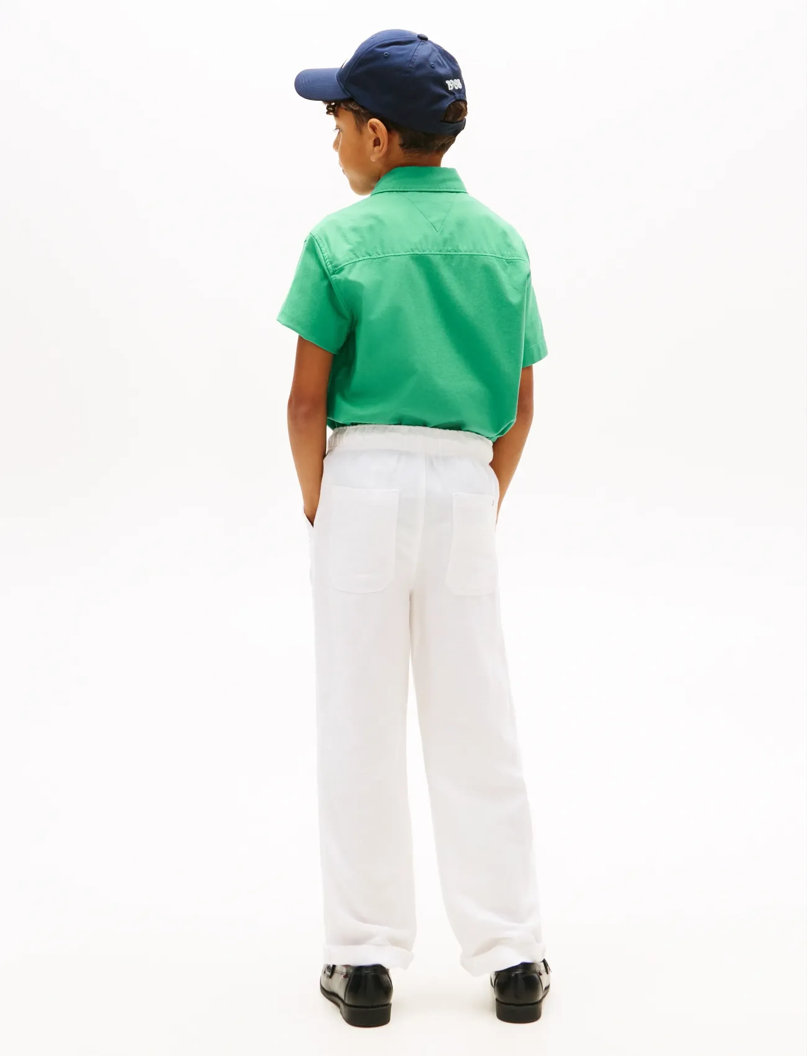 Tommy Hilfiger - LINEN VISCOSE PANT - bukser - white - 3