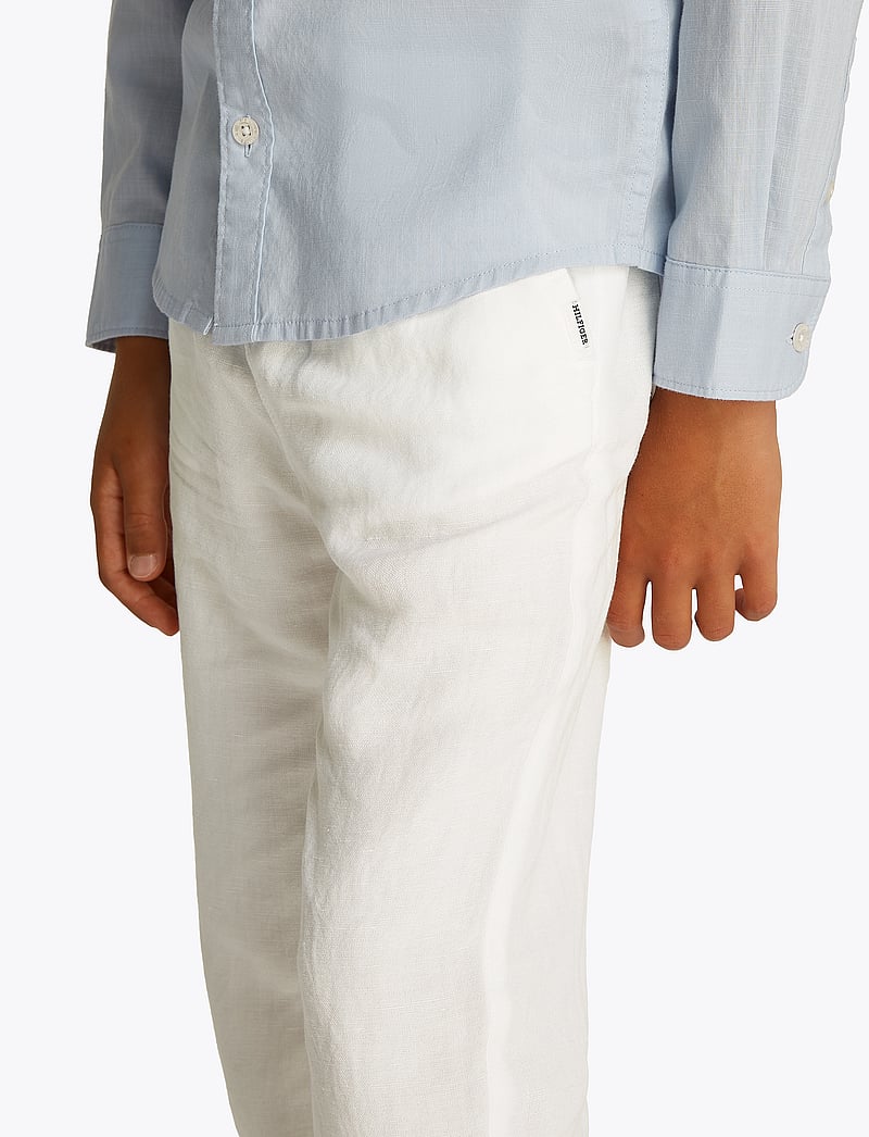 Tommy Hilfiger - RELAXED LINEN VISCOSE PANT - bukser - white - 3