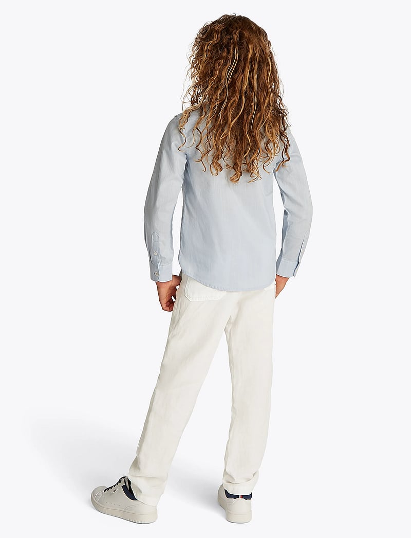 Tommy Hilfiger - RELAXED LINEN VISCOSE PANT - bukser - white - 4