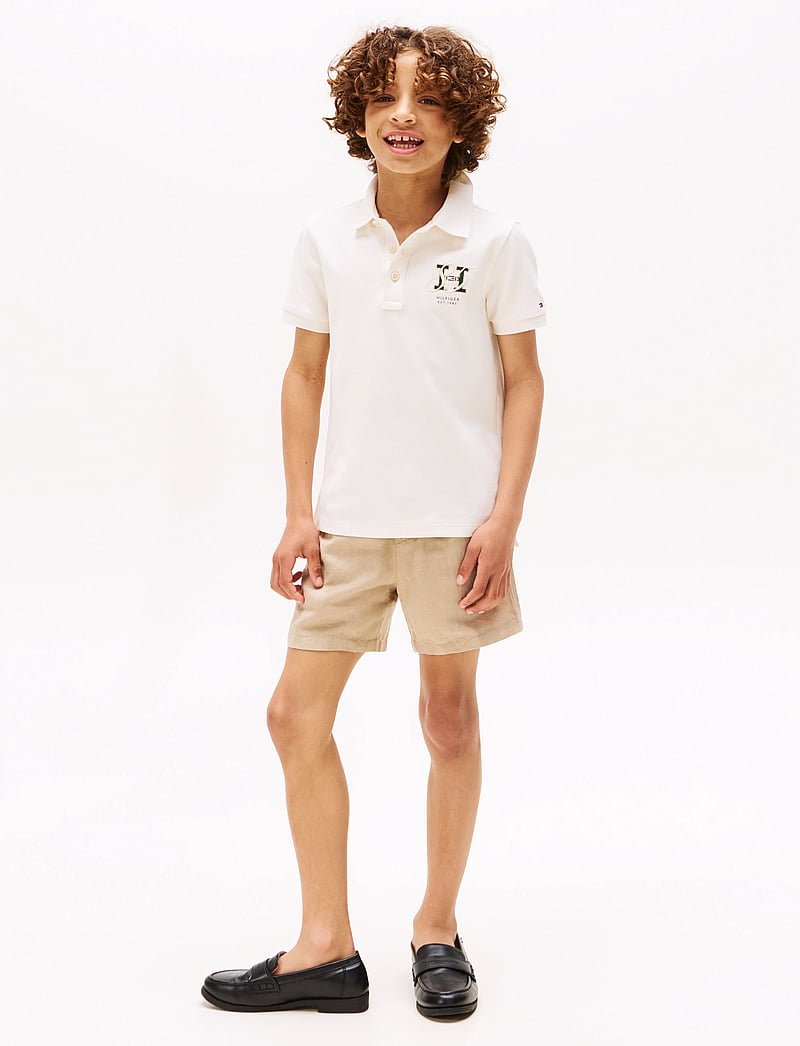 Tommy Hilfiger - LINEN VISCOSE SHORT - casual shorts - sandalwood - 0