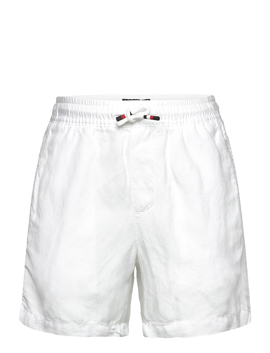 Tommy Hilfiger - LINEN VISCOSE SHORT - casual shorts - white - 0
