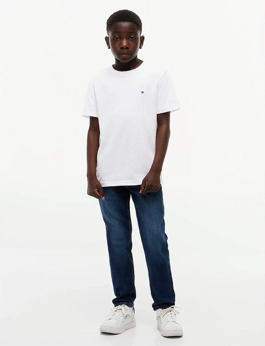 Tommy Hilfiger - ESSENTIAL ARCHIVE FIT TEE SS - kortærmede t-shirts - white - 4