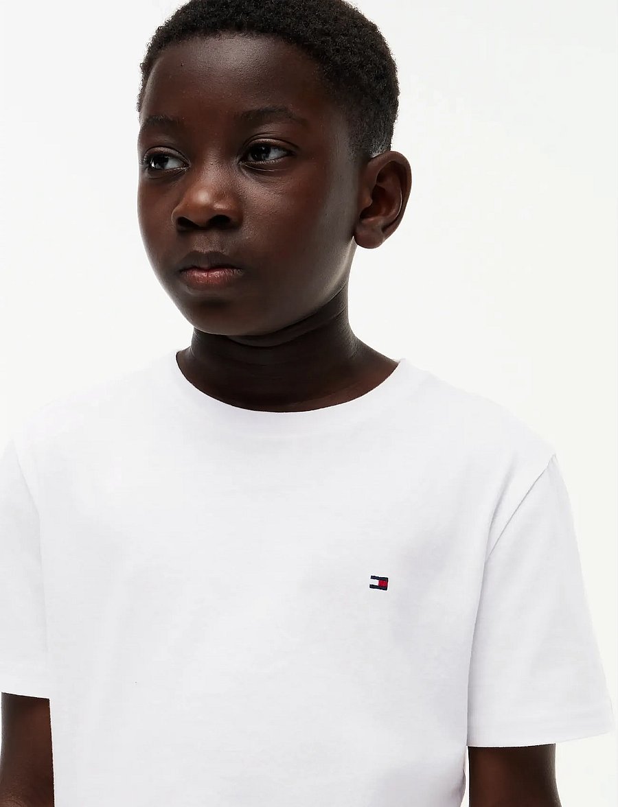 Tommy Hilfiger - ESSENTIAL ARCHIVE FIT TEE SS - kortærmede t-shirts - white - 5