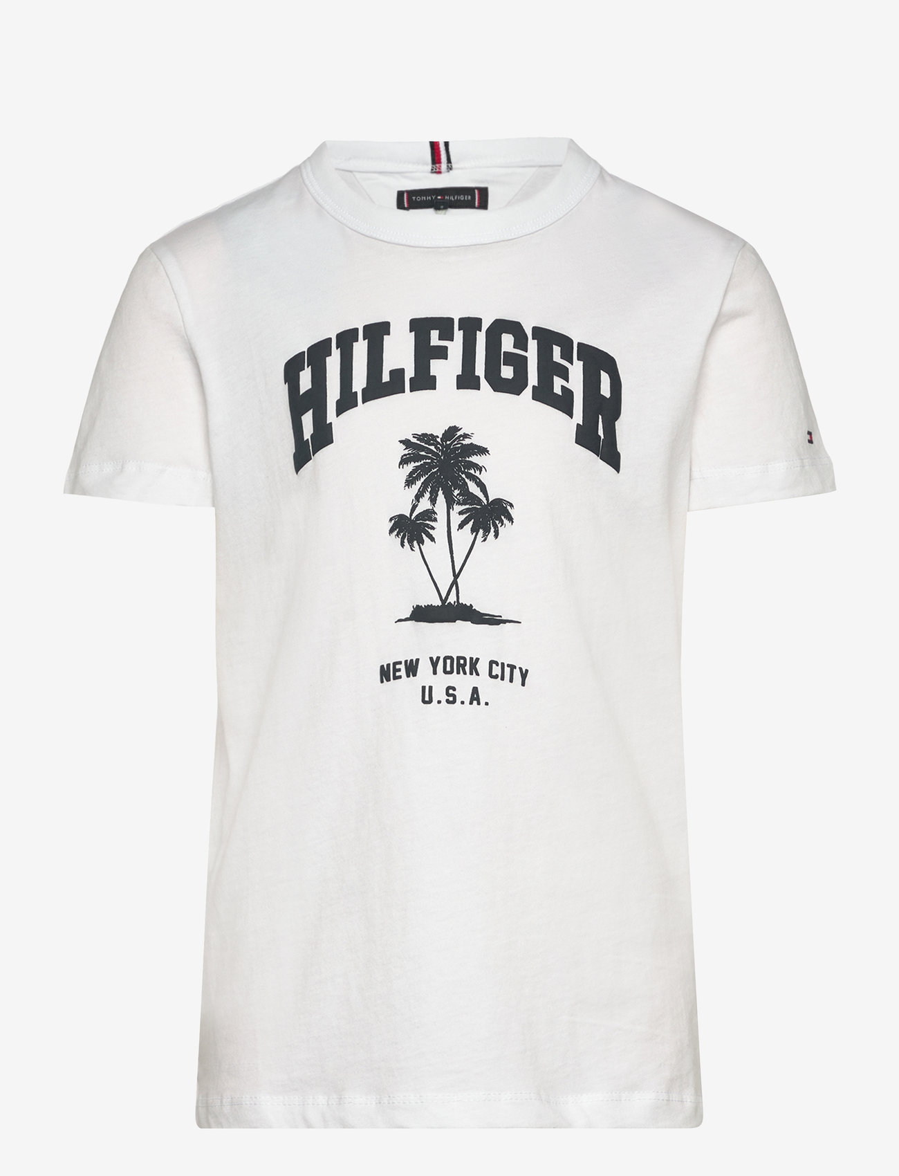 Tommy Hilfiger - HILFIGER PALM PRINT TEE SS - white - 1