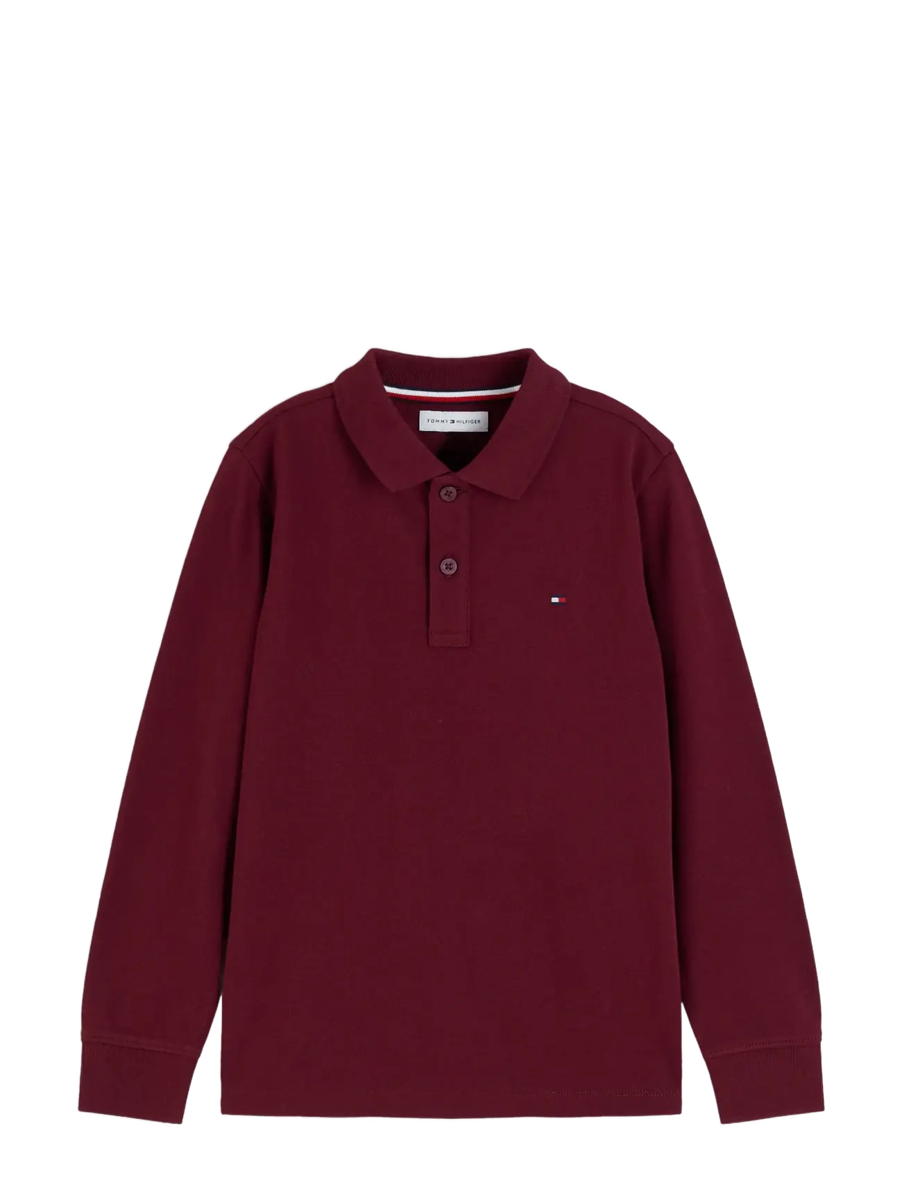 Tommy Hilfiger - REG POLO LS - burgundy - 1