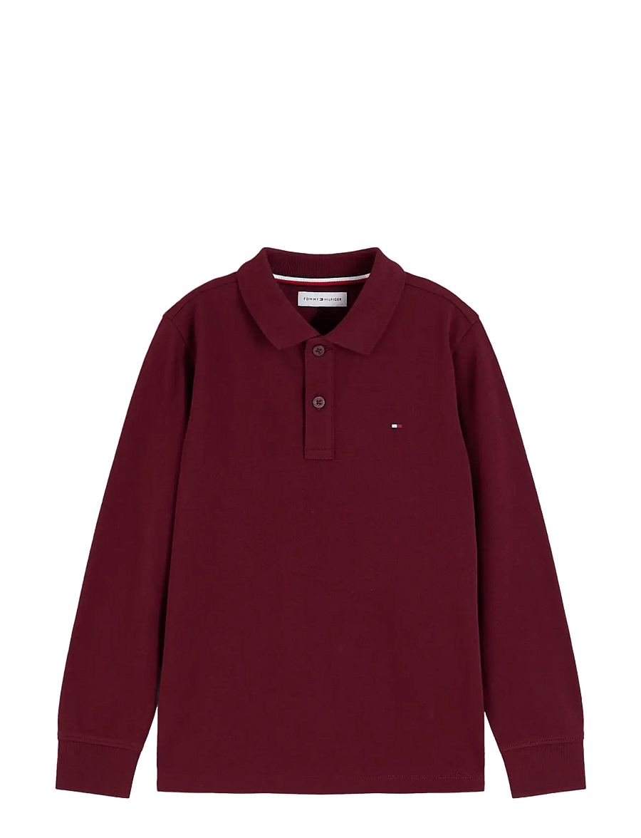 Tommy Hilfiger - REG POLO LS - långärmade pikéer - burgundy - 1