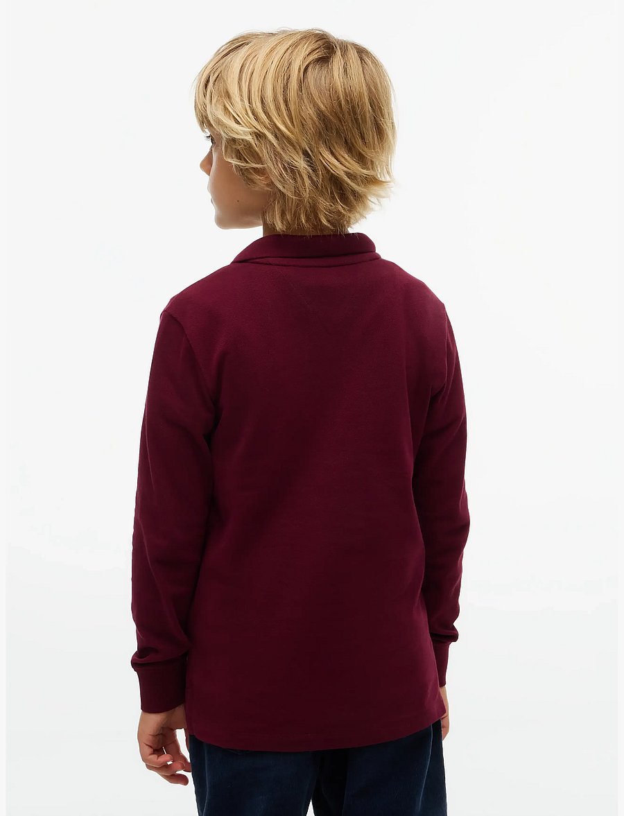 Tommy Hilfiger - REG POLO LS - långärmade pikéer - burgundy - 2